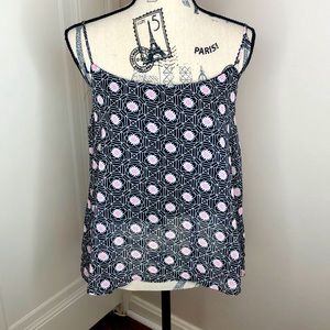 Black, Pink and White Summer Top